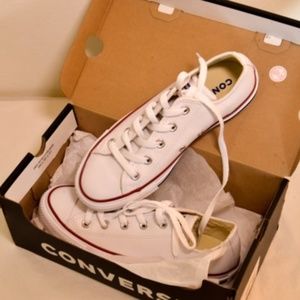 Chuck Taylor Converse White Leather - 6